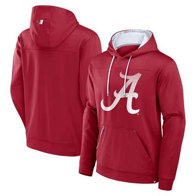 Sweat à capuche pois délavé pour homme Fanatics Crimson Alabama Tide Defender