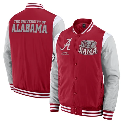 Veste à boutons-pression intégrale Crimson Alabama Tide Elements Elite pour hommes Fanatics