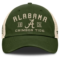 Men's Fanatics Olive Alabama Crimson Tide OHT Military Appreciation Frontier Trucker Adjustable Hat