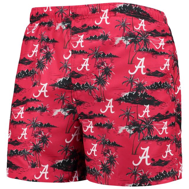 Maillot de bain FOCO Crimson Alabama Tide Island Palm pour hommes