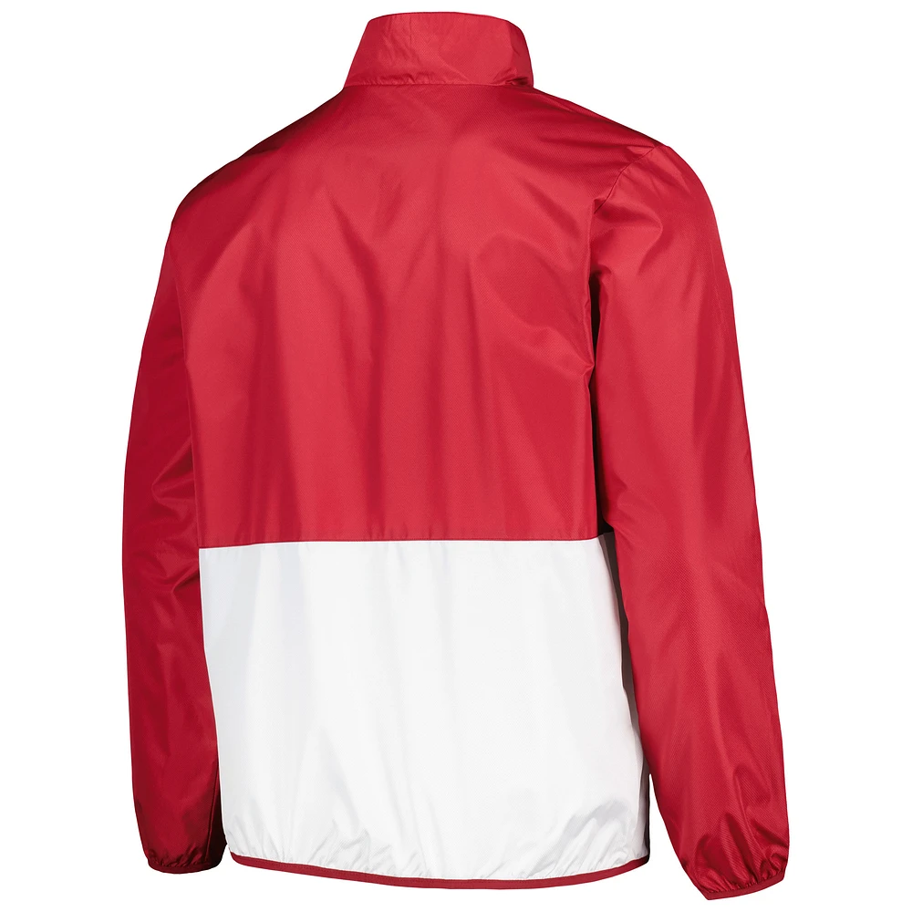 Men's G-III Sports by Carl Banks Crimson Alabama Tide Cornerman Half-Zip Top