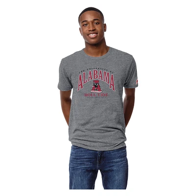 T-shirt à trois mélanges Tall Arch 2.0 Victory Falls de l'Alabama Crimson Tide pour hommes la ligue universitaire Heather Grey