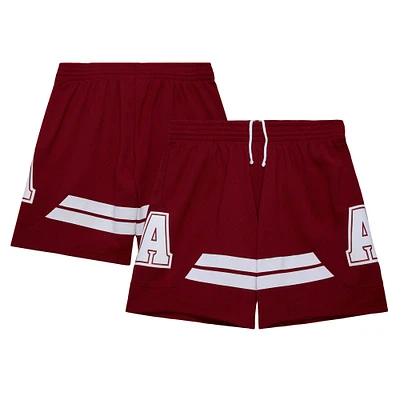 Short en jersey Mitchell & Ness Crimson Alabama Tide 2003/04 pour hommes