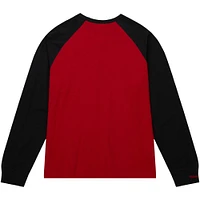 Men's Mitchell & Ness Crimson Alabama Tide Legendary Slub Raglan Long Sleeve T-Shirt