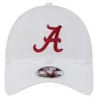 Men's New Era White Alabama Crimson Tide Active Ripstop 9TWENTY Adjustable Hat