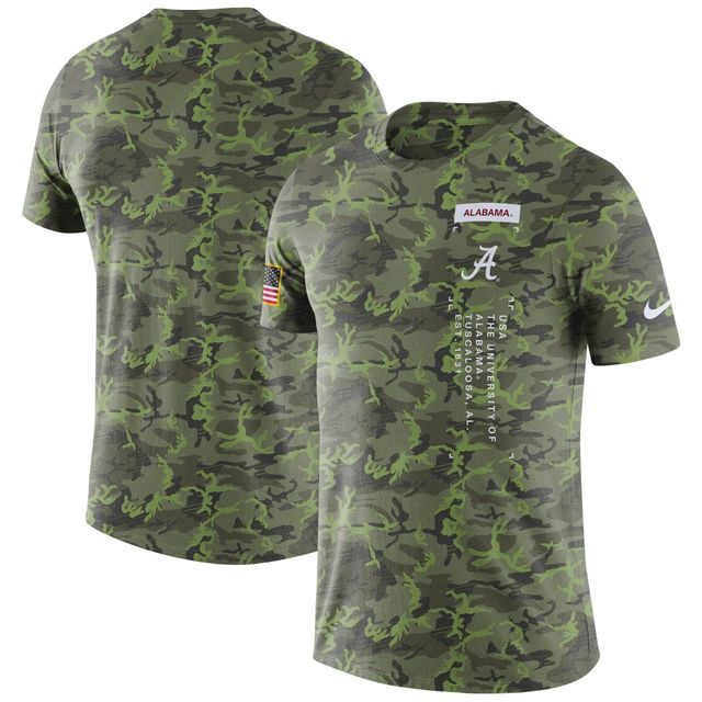 T-shirt militaire Nike Camo Alabama Crimson Tide pour homme