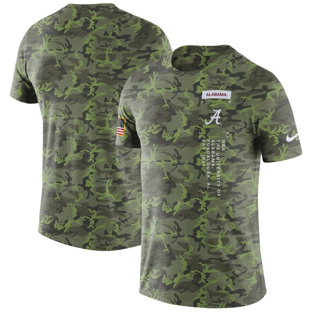 T-shirt militaire Nike Camo Alabama Crimson Tide pour homme
