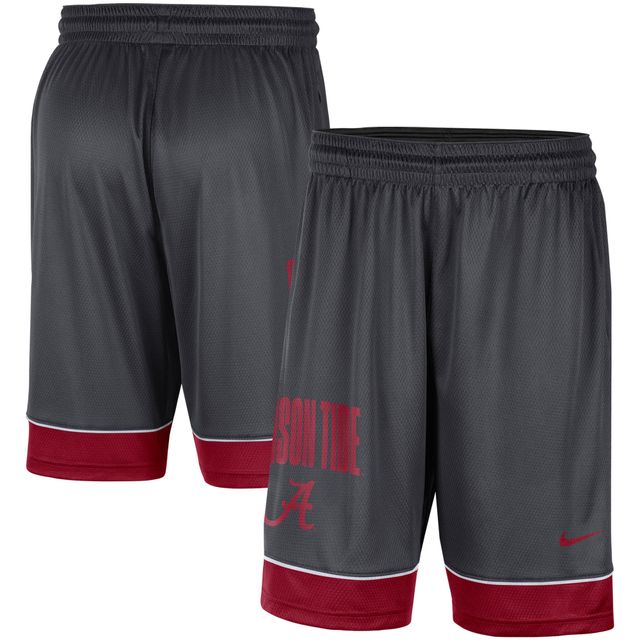 Short Nike Charcoal Alabama Crimson Tide Fast Break pour Homme