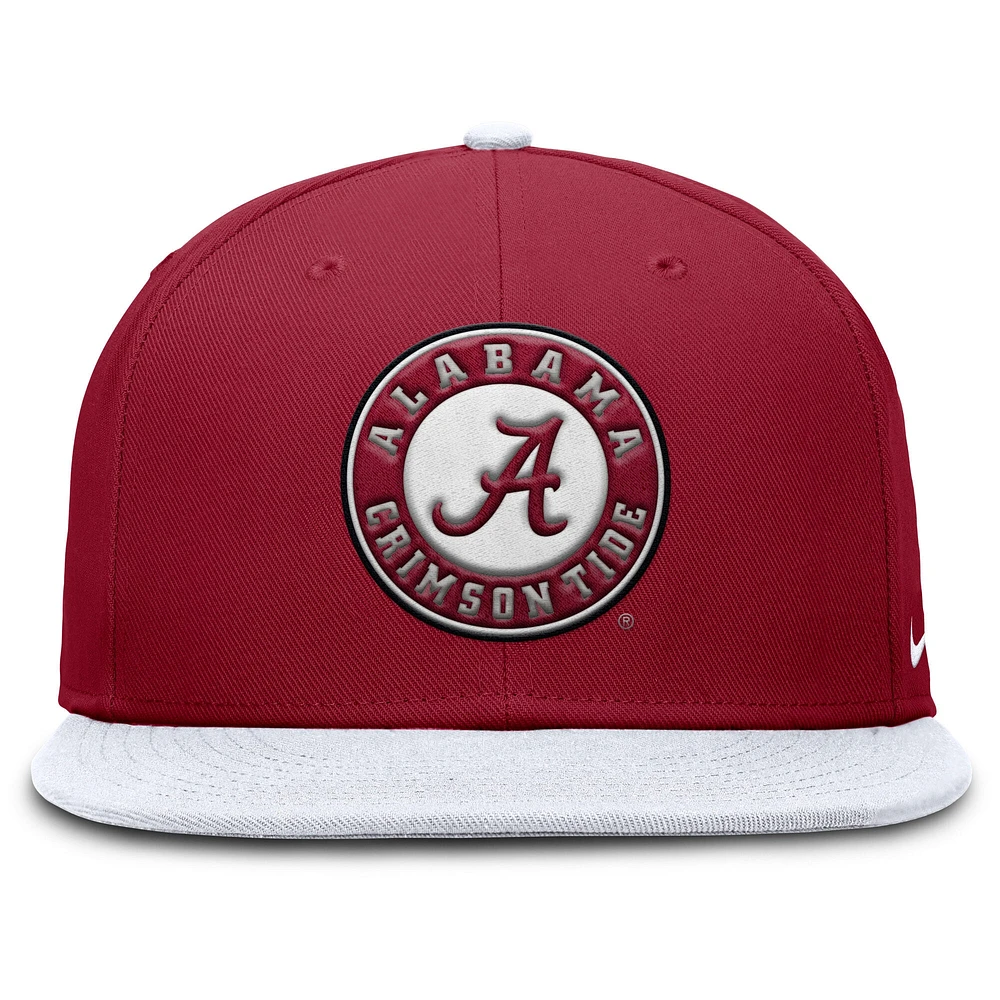Men's Nike Crimson/White Alabama Crimson Tide Two-Tone Primetime Performance Fitted Hat