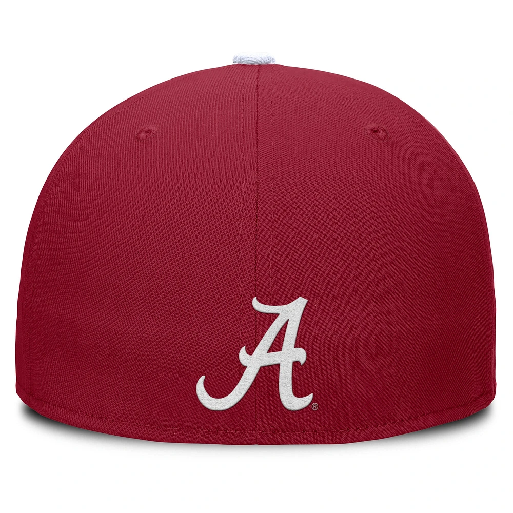 Men's Nike Crimson/White Alabama Crimson Tide Two-Tone Primetime Performance Fitted Hat