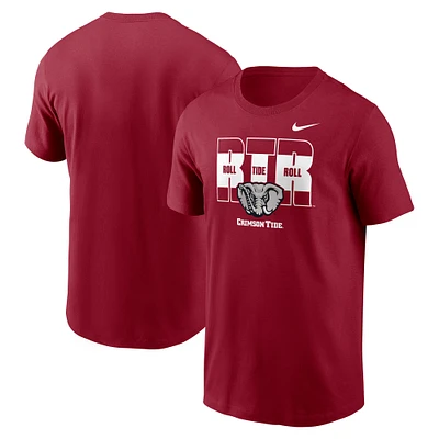 T-shirt Nike Crimson Alabama Campus Local pour homme