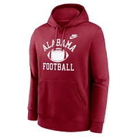 Men's Nike Crimson Alabama Tide Legacy Football Icon Club Fleece Pullover Hoodie