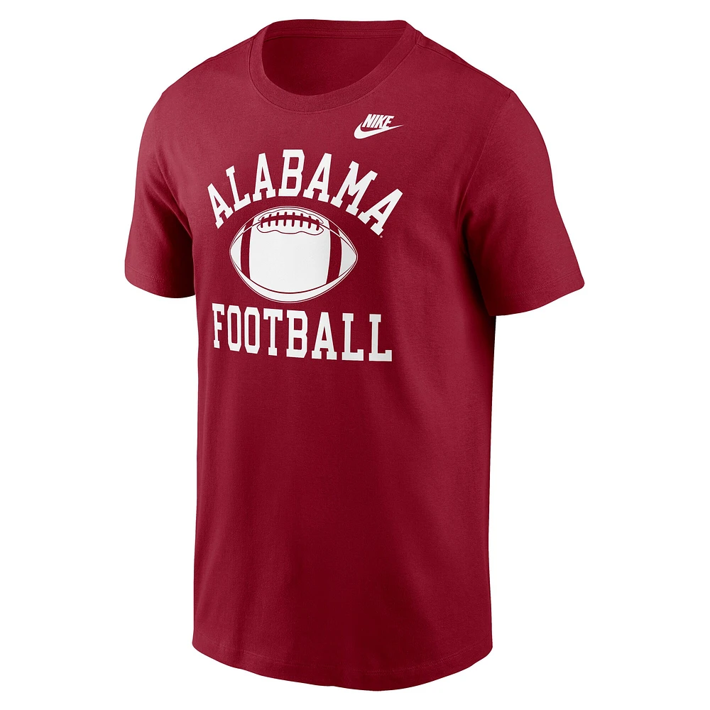 Men's Nike Crimson Alabama Tide Legacy Football Icon T-Shirt