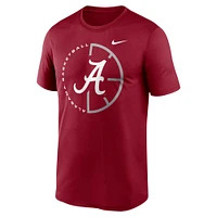 T-shirt de performance Nike Crimson Alabama Tide Legend Basketball Icon pour homme