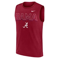 Débardeur Nike Crimson Alabama Tide Primetime Tricode Legend Performance pour homme