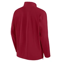Men's Nike Crimson Alabama Tide Sideline Coaches Quarter-Zip Jacket