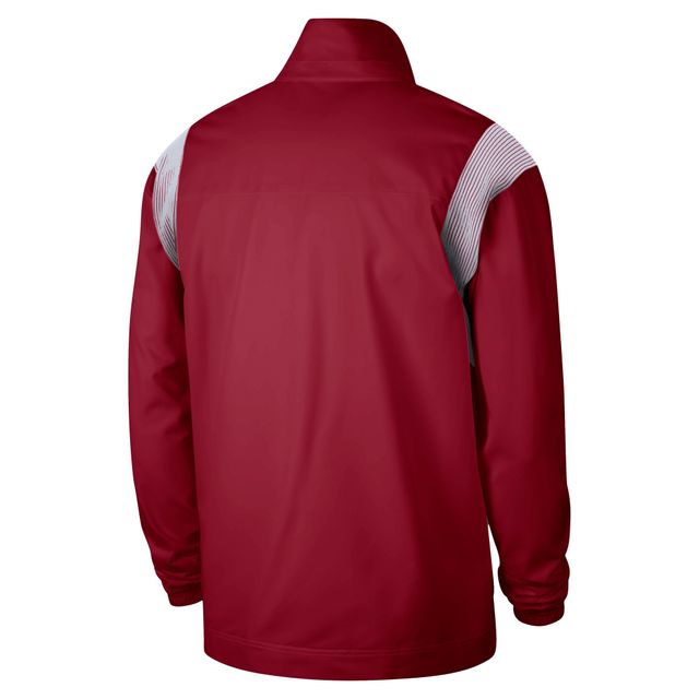 Veste entièrement zippée tissée Nike Crimson Alabama Tide pour Homme