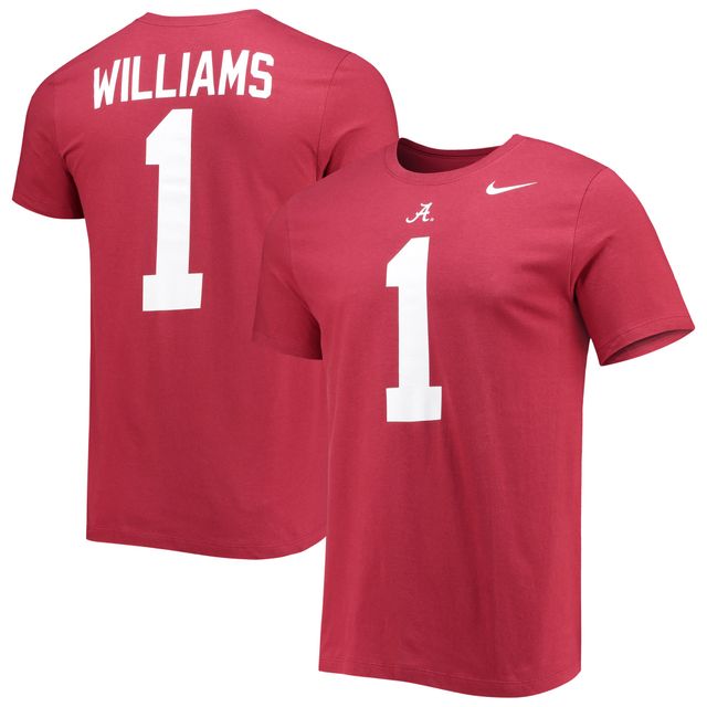 T-shirt Nike Jameson Williams Crimson Alabama Tide 2022 NFL Draft avec nom et numéro pour homme