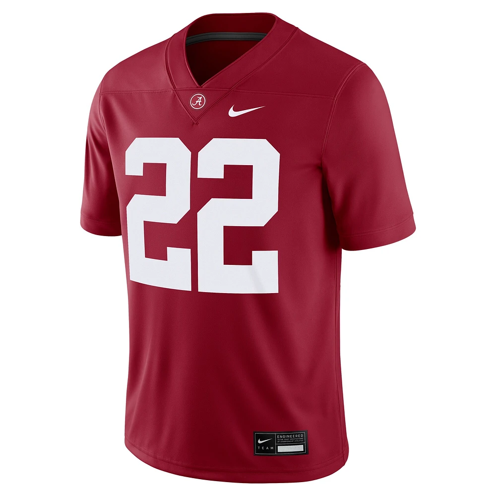 Men's Nike Justice Haynes Crimson Alabama Tide NIL Football Game Jersey