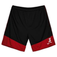 Men's Profile Black Alabama Crimson Tide Big & Tall Interlock Cuff Shorts