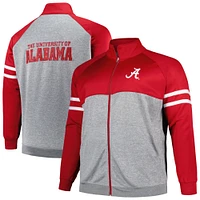 Men's Profile Crimson Alabama Tide Big & Tall Fleece Full-Zip Jacket