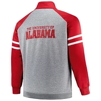 Men's Profile Crimson Alabama Tide Big & Tall Fleece Full-Zip Jacket
