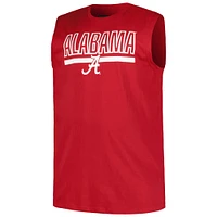 Men's Profile Crimson Alabama Tide Big & Tall Tank Top