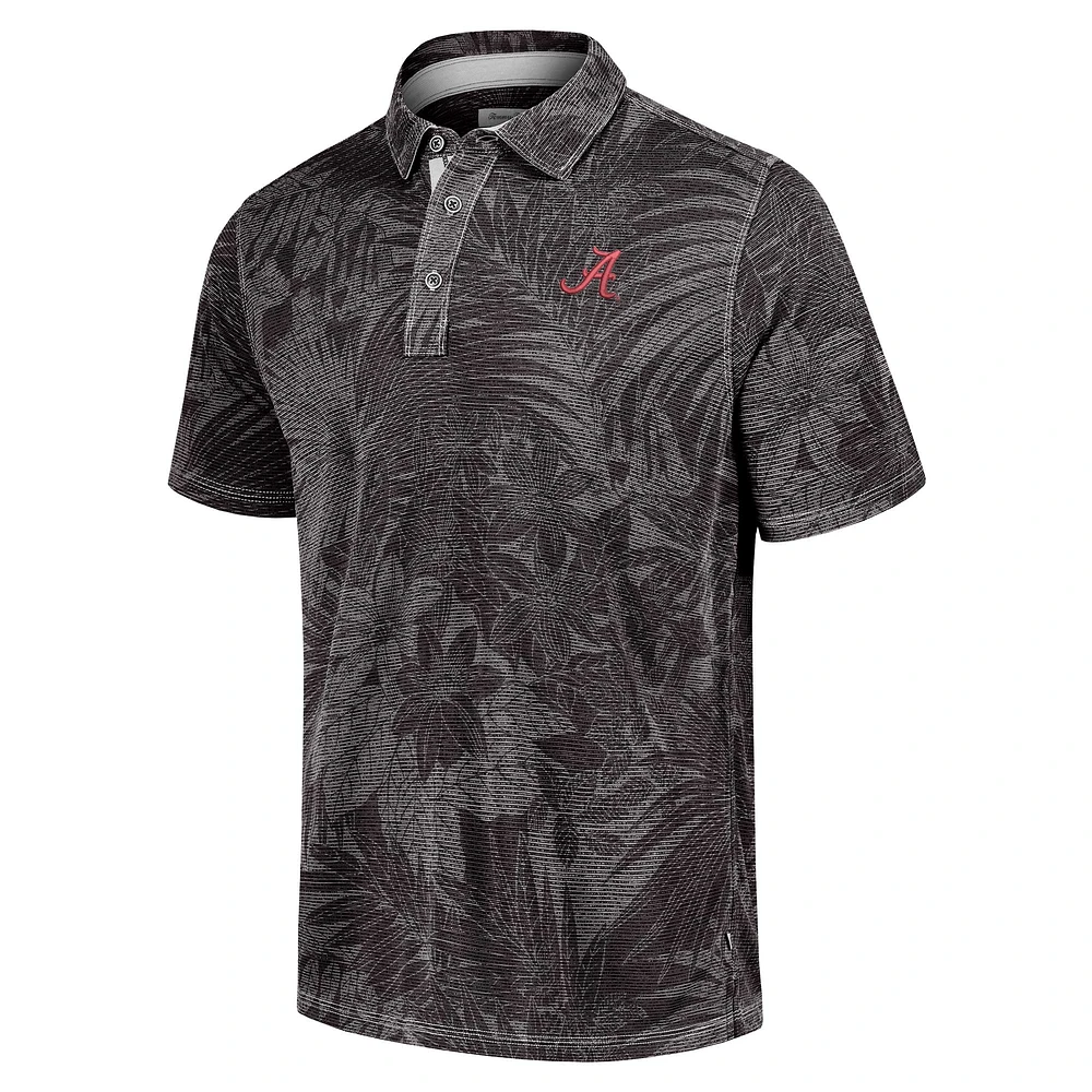 Men's Tommy Bahama Black Alabama Crimson Tide Big & Tall Sport Santiago Paradise Polo