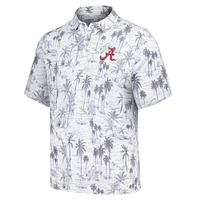 Men's Tommy Bahama Gray Alabama Crimson Tide Sport Cabana Shores IslandZone Tri-Blend Polo
