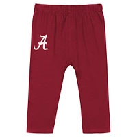 Newborn & Infant Alabama Crimson Tide Double Up Long Sleeve Bodysuit Pant Set