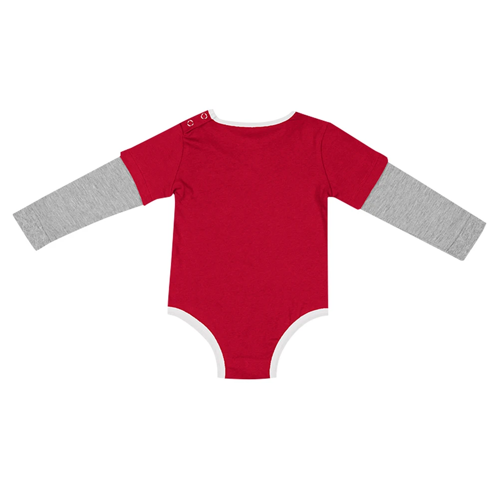 Newborn & Infant Colosseum Cardinal Alabama Crimson Tide Next Stop Long Sleeve Bodysuit