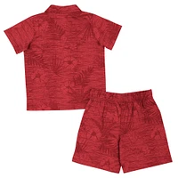 Toddler Colosseum  Crimson Alabama Tide Fern Champ Shirt and Shorts Set