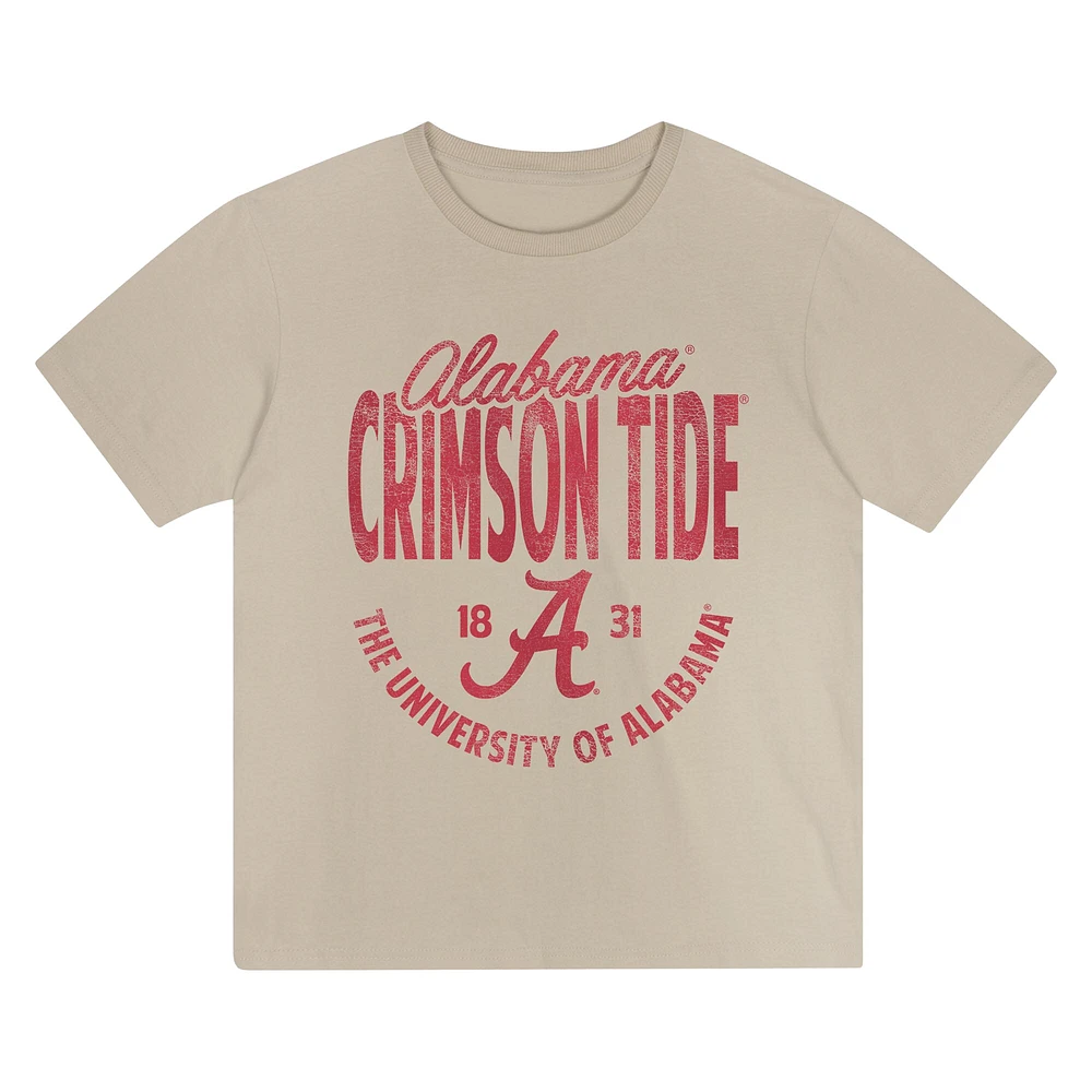 Toddler Tan Alabama Crimson Tide News Flash T-Shirt