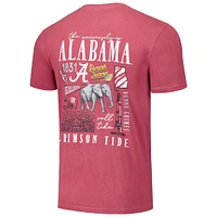 Unisex Crimson Alabama Tide Hyper Local Campus Poster T-Shirt