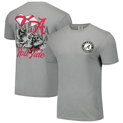 T-shirt unisexe gris Alabama Crimson Tide Hyper Local Elephant Flag