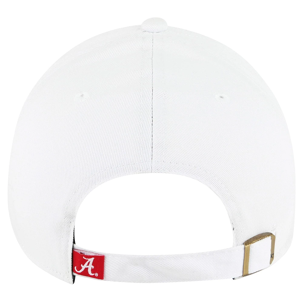Women's '47 White Alabama Crimson Tide Pensacola Clean Up Adjustable Hat