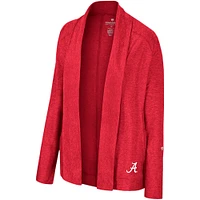 Women's Colosseum Crimson Alabama Tide Morningside Cardigan Sweater