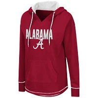 Women's Colosseum Crimson Alabama Tide Tunic Pullover Hoodie