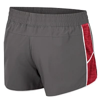 Women's Colosseum Gray Alabama Crimson Tide Pull The Switch Running Shorts