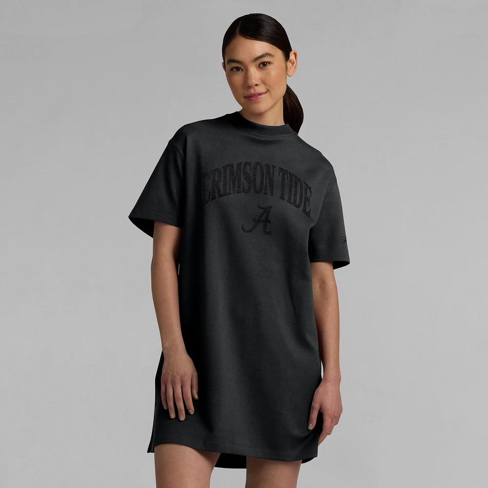 Women's Fanatics  Black Alabama Crimson Tide Elements Go Tri-Blend T-Shirt Dress