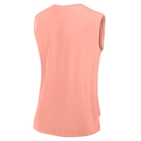 Women's Fanatics Coral Alabama Crimson Tide Studio Gym Tank Top