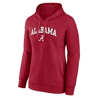 Women's Fanatics Crimson Alabama Tide Campus Pullover Hoodie