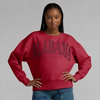 Women's Fanatics Crimson Alabama Tide Supersoft Flow Fleece Pullover Sweatshirt