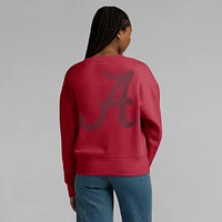 Women's Fanatics Crimson Alabama Tide Supersoft Flow Fleece Pullover Sweatshirt