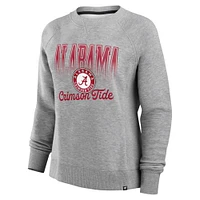 Sweat-shirt en polaire pour femme Fanatics Heather Gray Alabama Crimson Tide Training Camp Hit Hard
