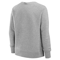Sweat-shirt en polaire pour femme Fanatics Heather Gray Alabama Crimson Tide Training Camp Hit Hard