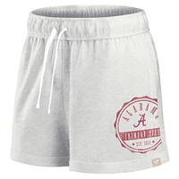 Women's Fanatics Oatmeal Alabama Crimson Tide Win Badge Shorts
