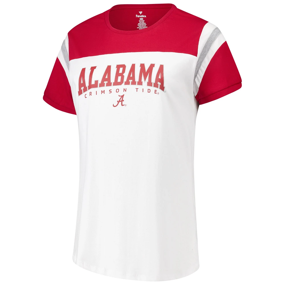 Women's Fanatics  White Alabama Crimson Tide Plus Winning Gear T-Shirt