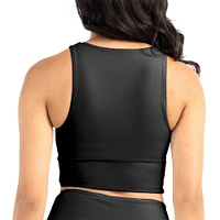 Ensemble soutien-gorge et leggings mi-longs doux au beurre Certo Black Alabama Crimson Tide pour femmes