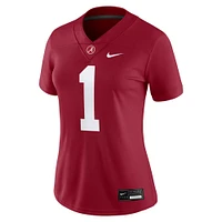 Women's Nike #1 Crimson Alabama Tide Game Jersey